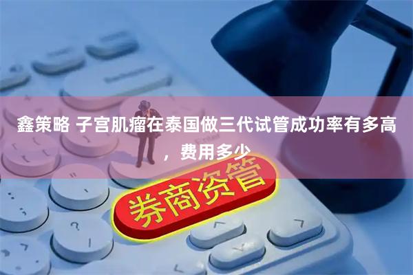 鑫策略 子宫肌瘤在泰国做三代试管成功率有多高，费用多少